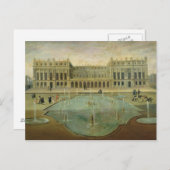 Schloss Versailles vom Garten Postkarte (Vorne/Hinten)