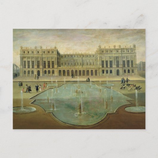 Schloss Versailles vom Garten Postkarte (Vorderseite)