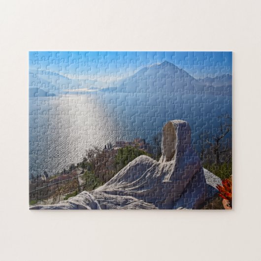 Schloss Vezio - See Como, Italien - Puzzlespiel Puzzle (Horizontal)