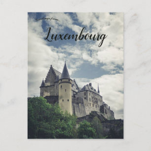 Schloss Vianden in Vianden Luxemburg Postkarte