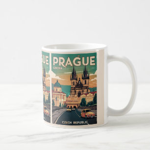 Schloss Vintage Reise Prag Tschechische Republik G Kaffeetasse