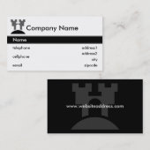 Schloss-Visitenkarte-Entwurf Visitenkarte (Vorne/Hinten)