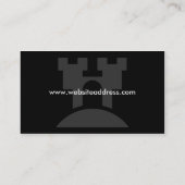 Schloss-Visitenkarte-Entwurf Visitenkarte (Rückseite)