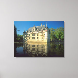 Schloss von Azay-le-Rideau, Indre-et-Loire, 4 Leinwanddruck