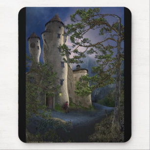 Schloss von geisteskrankem - wartete - Mousepad
