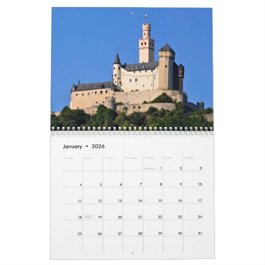 Schloss-Wandkalender Kalender (Jan 2026)