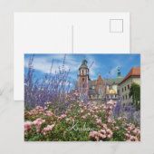 Schloss Wawel, Europa, Polen, Krakau Postkarte (Vorne/Hinten)