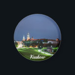 Schloss Wawel in der Nacht in Krakau, Polen Magnet<br><div class="desc">Schloss Wawel in der Nacht in Krakau,  Polen</div>