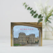 Schloss Windsor gerahmte Aussicht Postkarte (Stehend Vorderseite)