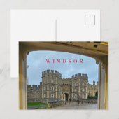 Schloss Windsor gerahmte Aussicht Postkarte (Vorne/Hinten)