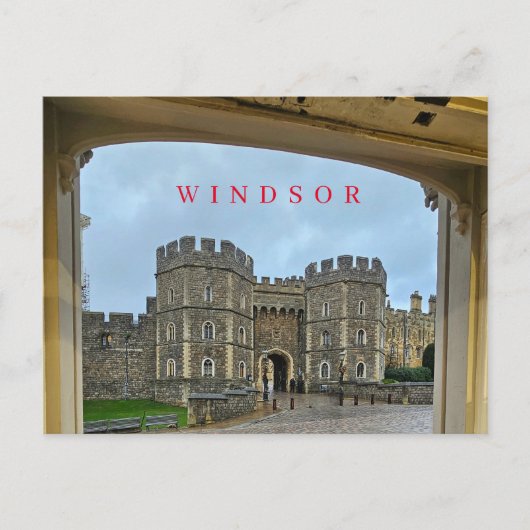 Schloss Windsor gerahmte Aussicht Postkarte (Vorderseite)