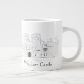 Schloss Windsor Iconic Sehenswürdigkeit Jumbo-Tasse (Rechts)