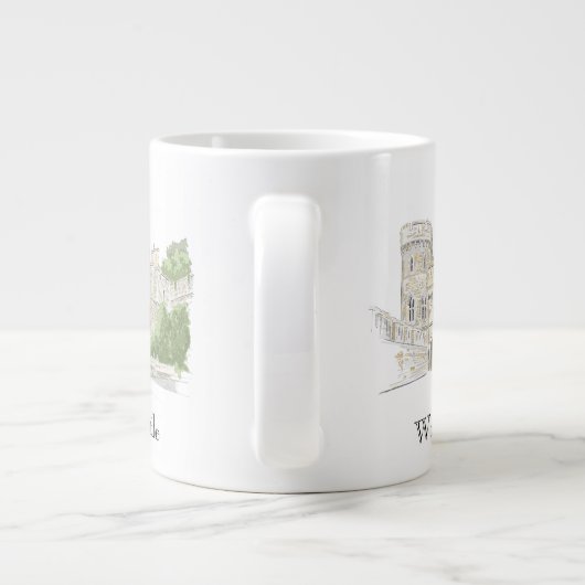 Schloss Windsor Iconic Sehenswürdigkeit Jumbo-Tasse (Rückseite)