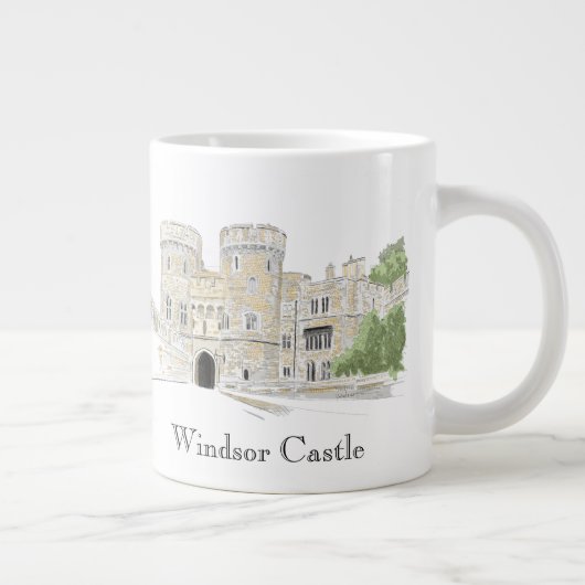 Schloss Windsor Iconic Sehenswürdigkeit Jumbo-Tasse (Rechts)
