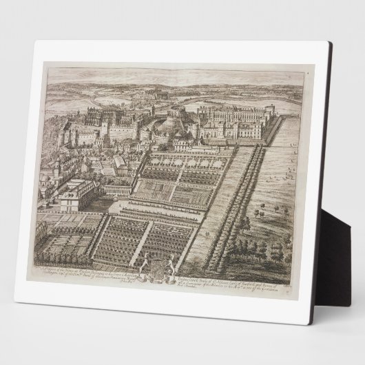 Schloss Windsor, in Gravur von Johannes Kip (c.165 Fotoplatte (Seite)