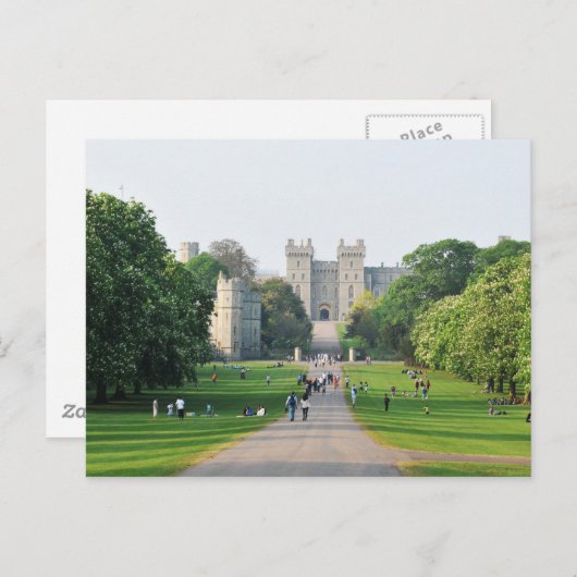 Schloss Windsor Postkarte (Vorne/Hinten)