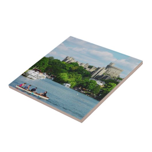 Schloss Windsor von der Themse Fliese (Seite)