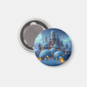 Schloss Winter Hearth Magnet (Vorderseite/Rückseite)