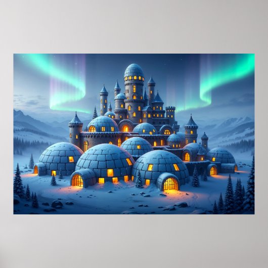 Schloss Winter Hearth Poster (Vorne)