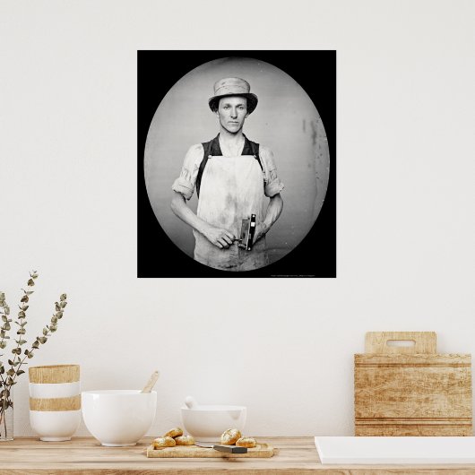 Schlosse mit Tools Daguerreotype 1852 Poster (Küche)