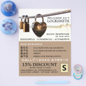 Schlösser, die auf Seil hängen, Schlosserwerbung Flyer (Einzeln)