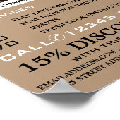 Schlösser, die auf Seil hängen, Schlosserwerbung Poster (Ecke)