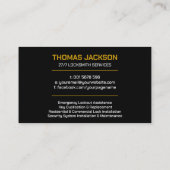 Schlosserdienste Visitenkarte (Rückseite)