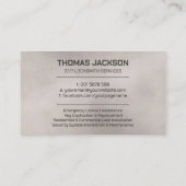 Schlosserdienste Visitenkarte (Rückseite)