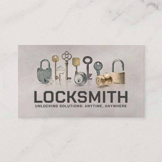Schlosserdienste Visitenkarte (Vorderseite)