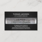 Schlosserdienste Visitenkarte (Rückseite)