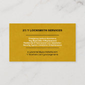 Schlosserdienste Visitenkarte (Rückseite)