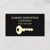 Schlosserin mit Schlüssel Visitenkarte (Vorderseite)