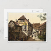 Schlosshof, Wartburg, Thüringen, Deutschland - sel Postkarte (Vorne/Hinten)