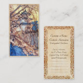 Schlossjapan-Schienbein hanga Yoshidas Hiroshi Visitenkarte (Vorne/Hinten)