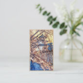 Schlossjapan-Schienbein hanga Yoshidas Hiroshi Visitenkarte (Stehend Vorderseite)