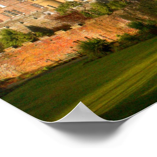 Schlosslandschaft Poster (Ecke)