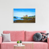 Schlosspark Eilean Donan, Schottlands Canvas-Druck Leinwanddruck (Insitu (Wohnzimmer))