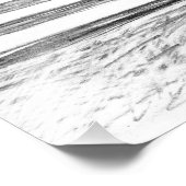 Schlosspencilart Monochrome Schwarz & Weiß Fotodruck (Ecke)