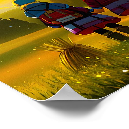 Schlosspulkarton Poster (Ecke)