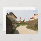 SCHLOSSTURM HAAG VON OBERWALLNERWEG AUS POSTKARTE (Vorne/Hinten)