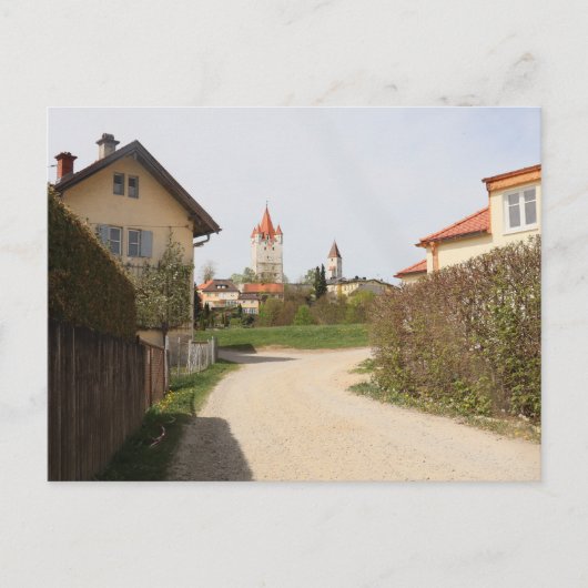 SCHLOSSTURM HAAG VON OBERWALLNERWEG AUS POSTKARTE (Vorderseite)