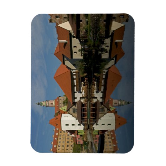 Schlossturm, Moldau, Cesky Krumlov, Magnet (Vertikal)