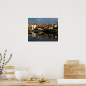 Schlossturm, Moldau, Cesky Krumlov, Poster (Küche)