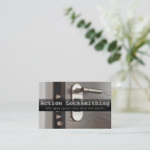 Schlossverriegelung und sichere Visitenkarte (Stehend Vorderseite)