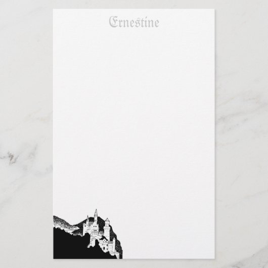 Schlosswarenwaren - personalisiert briefpapier (Vorderseite)