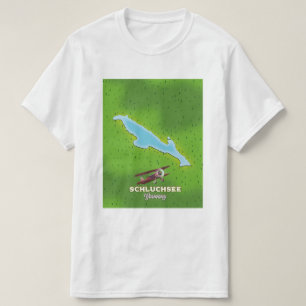 Schluchsee Deutschland Karte Reiseplakat T-Shirt
