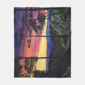 Schlucht am Sonnenuntergang Fleecedecke (Vorderseite)