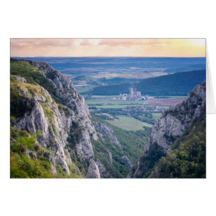 Schlucht bei Sonnenuntergang