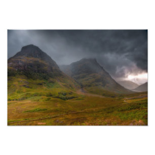 Schlucht Coe unter einem Sturm Fotodruck