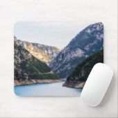 Schlucht des Flusses Piva im Norden Montenegros. Mousepad (Mit Mouse)